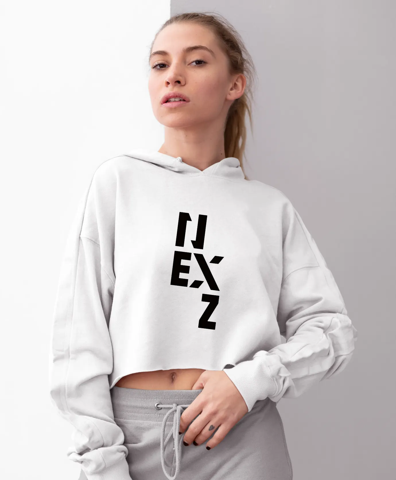 Nexz Beat-Boxer Cropped Hoodie