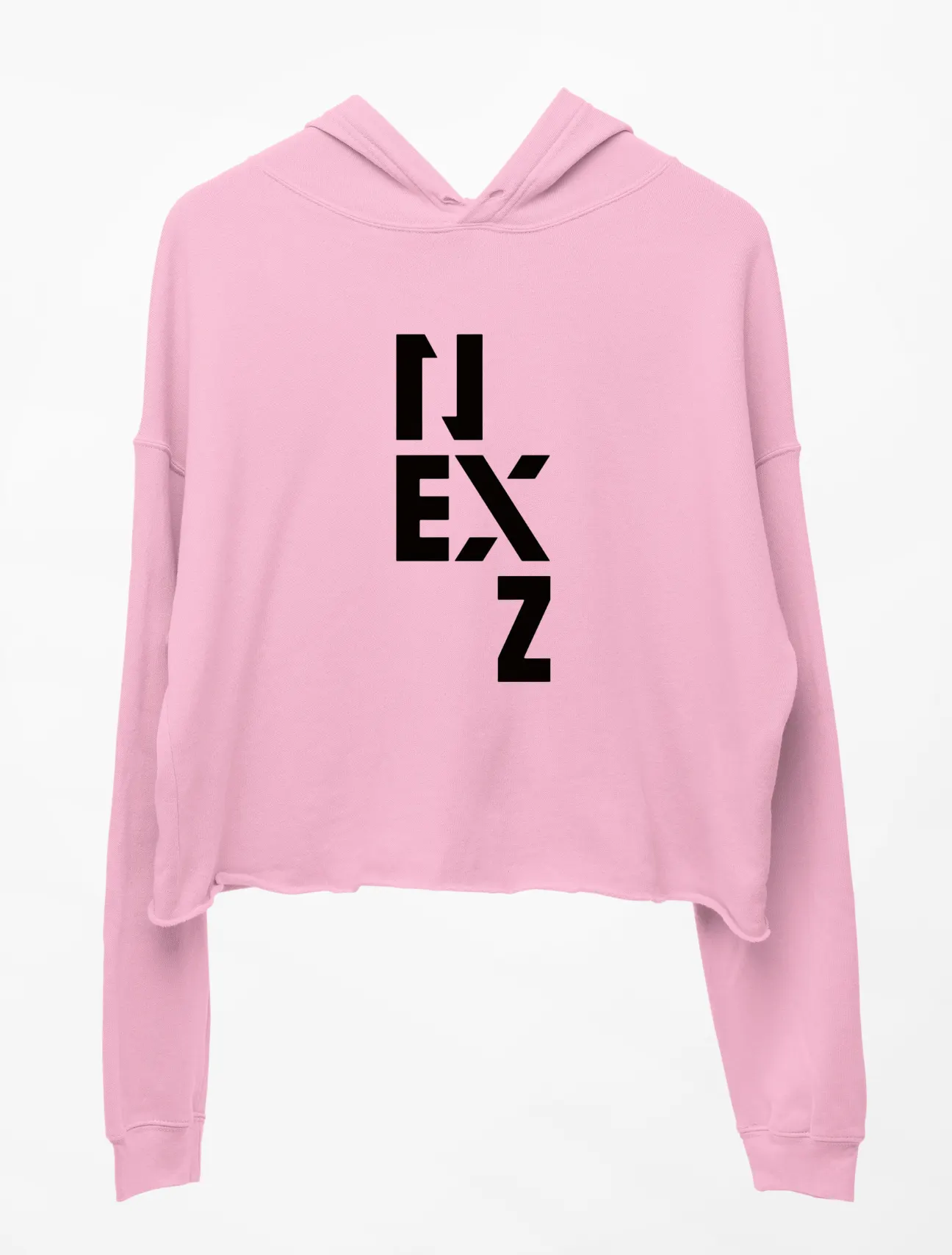Nexz Beat-Boxer Cropped Hoodie - Pink