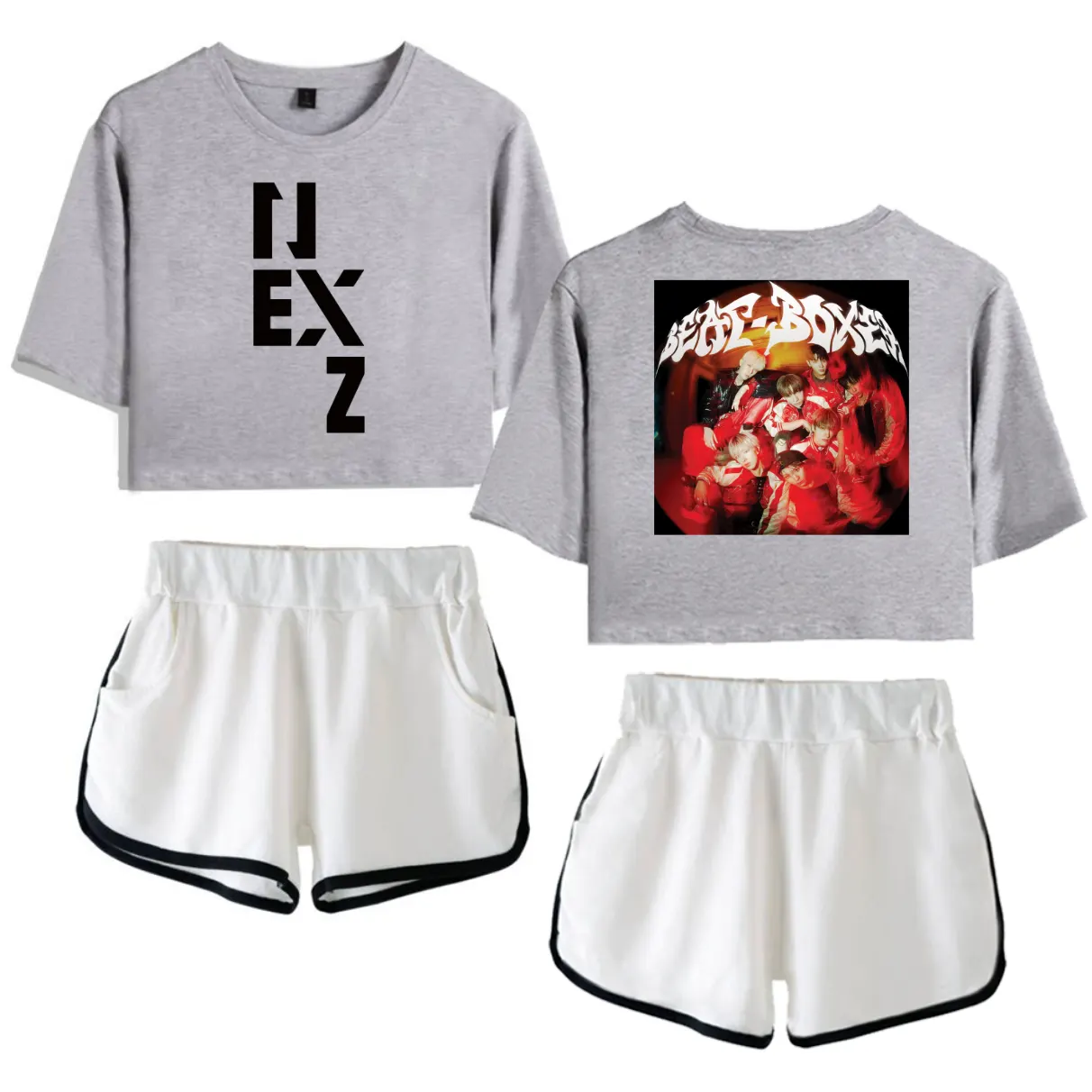 Nexz Beat-Boxer Tracksuit - Gray-White