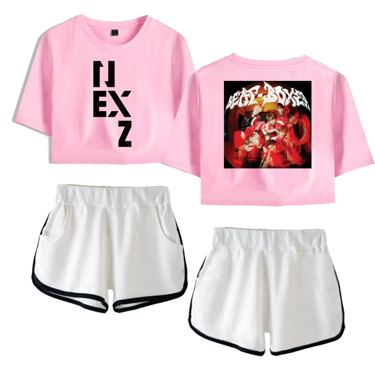 Nexz Beat-Boxer Tracksuit - Pink-White