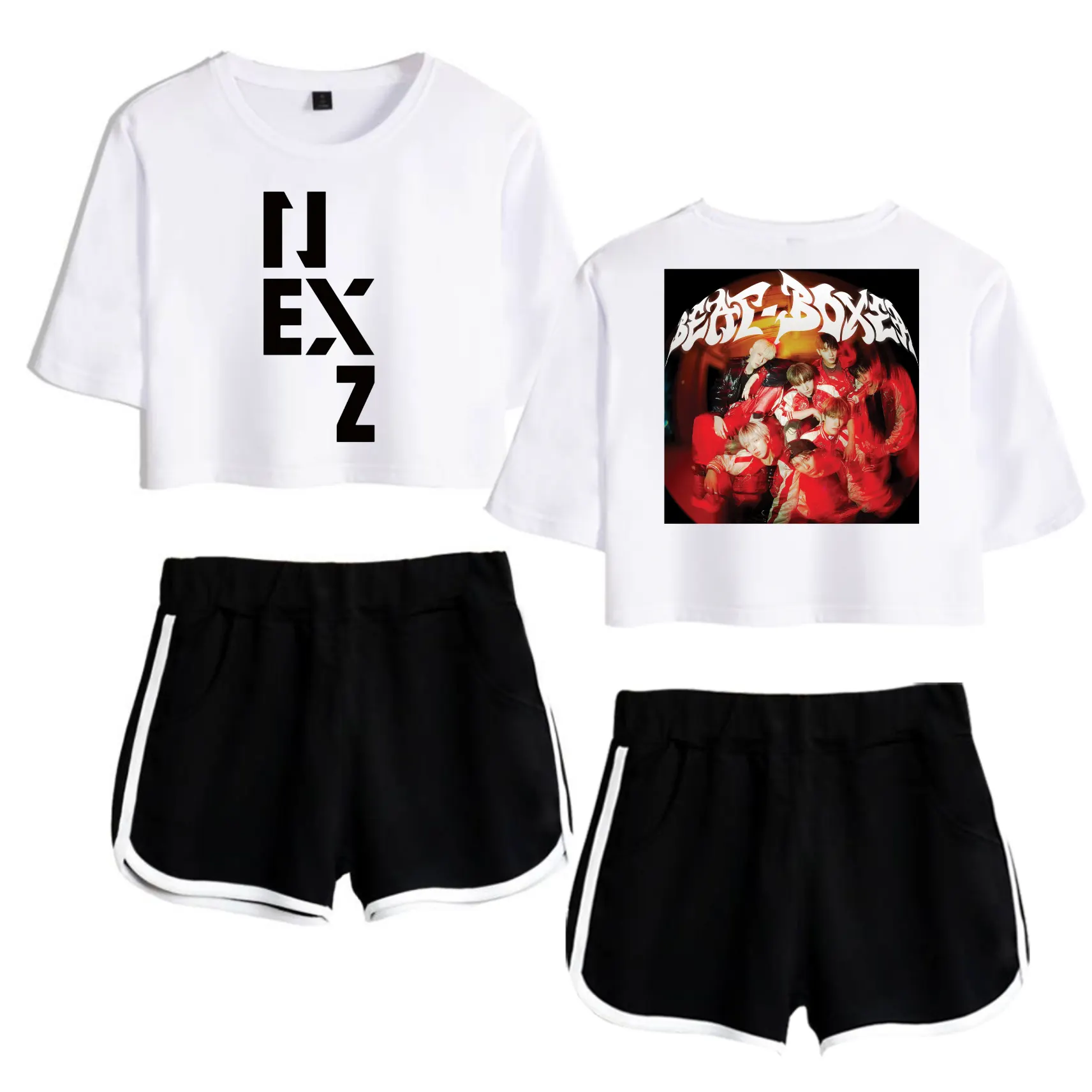 Nexz Beat-Boxer Tracksuit - White-Black