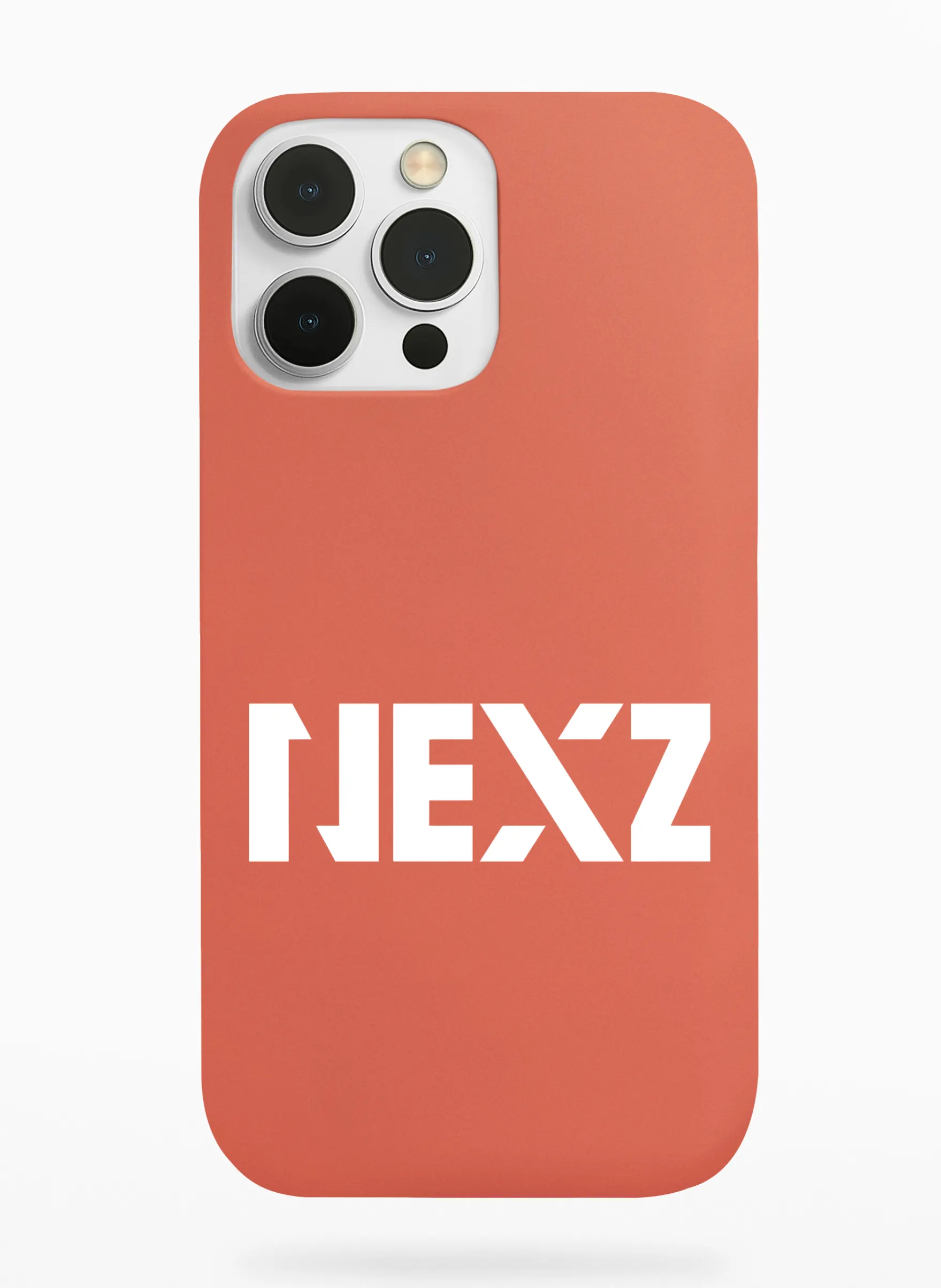 Nexz Block Logo Phone Case - Coral, Apple iPhone 18