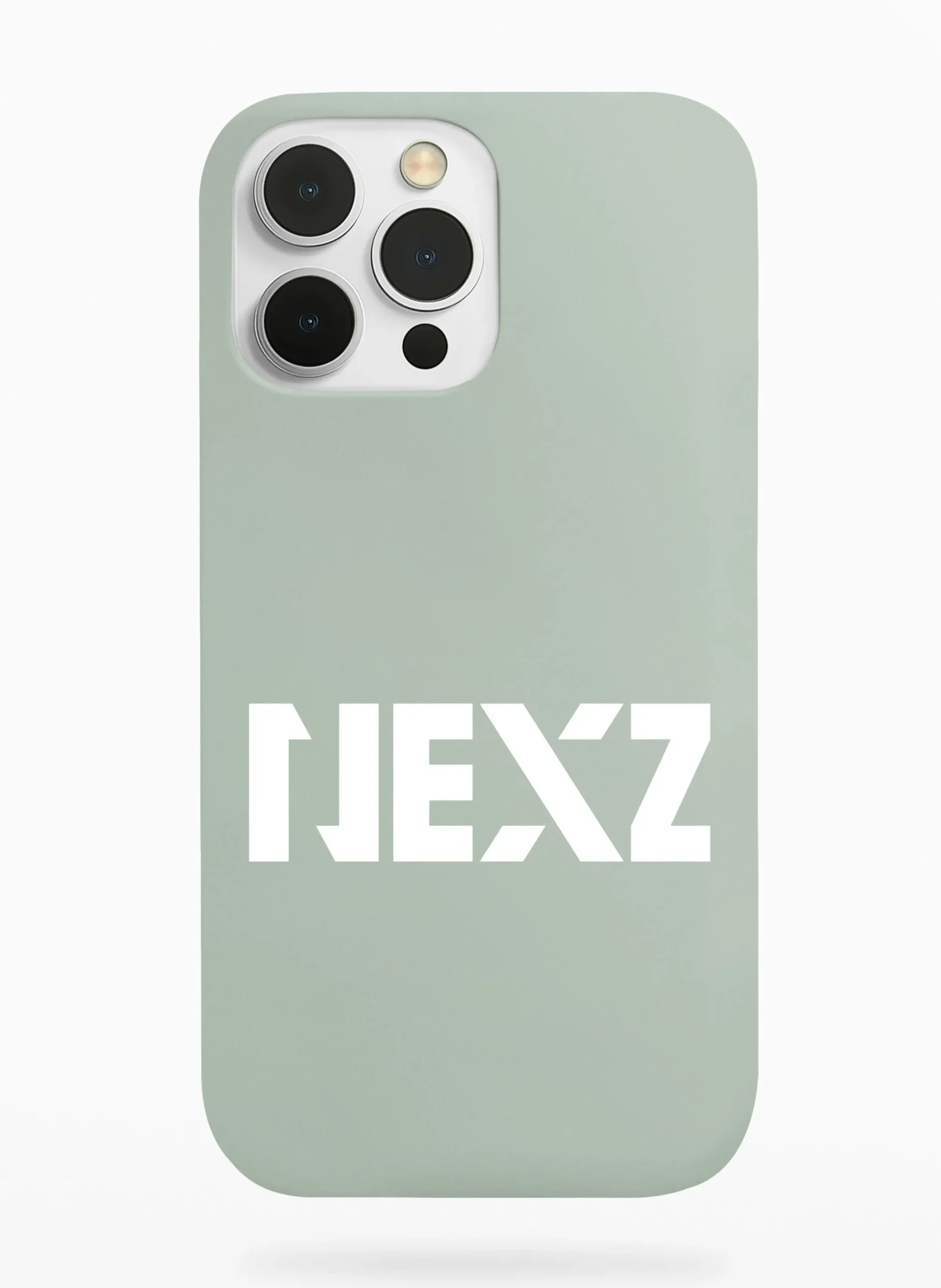 Nexz Block Logo Phone Case - Sage, Apple iPhone 18