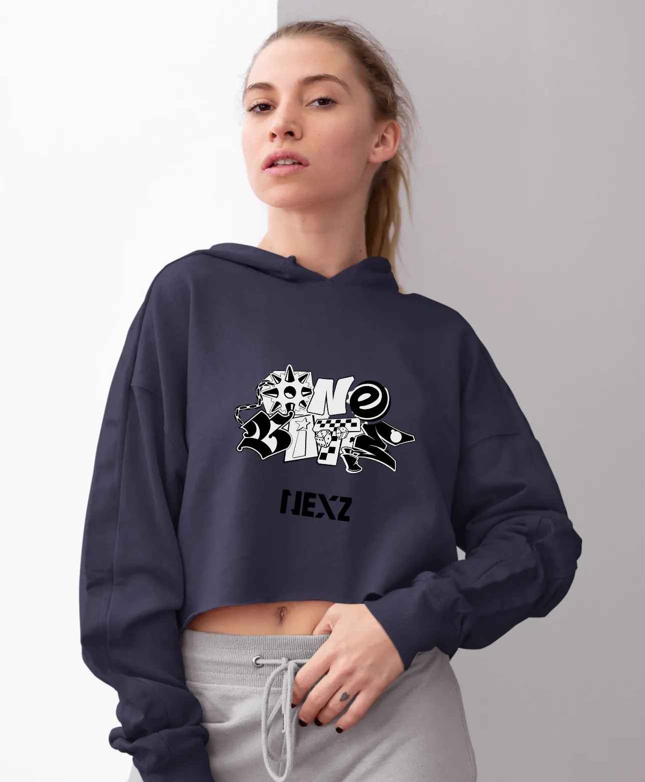 Nexz Hellmate Cropped Hoodie
