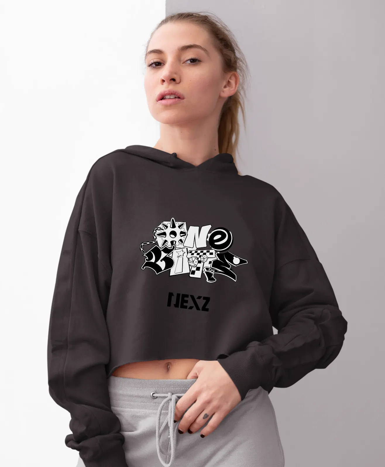 Nexz Hellmate Cropped Hoodie
