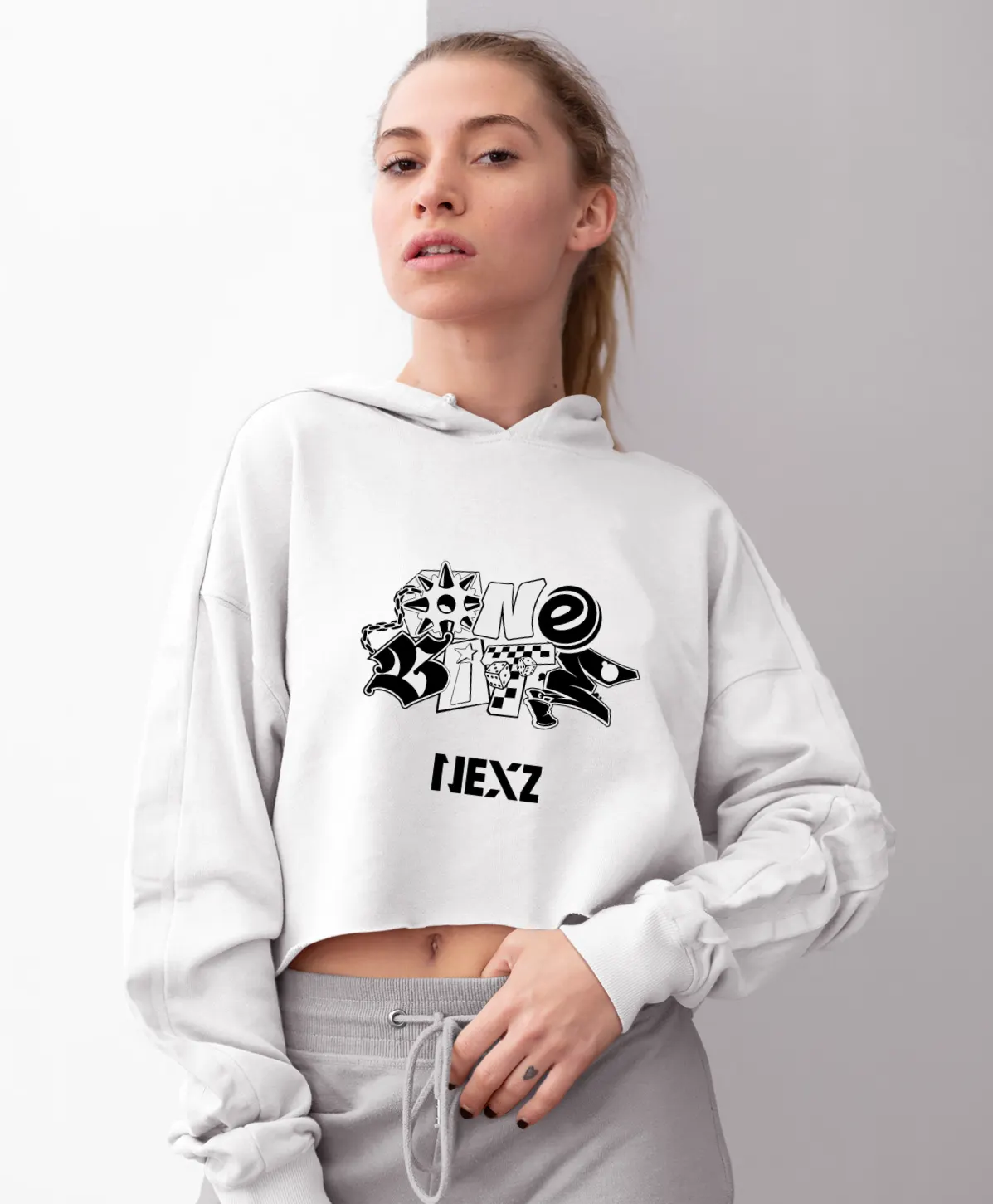Nexz Hellmate Cropped Hoodie