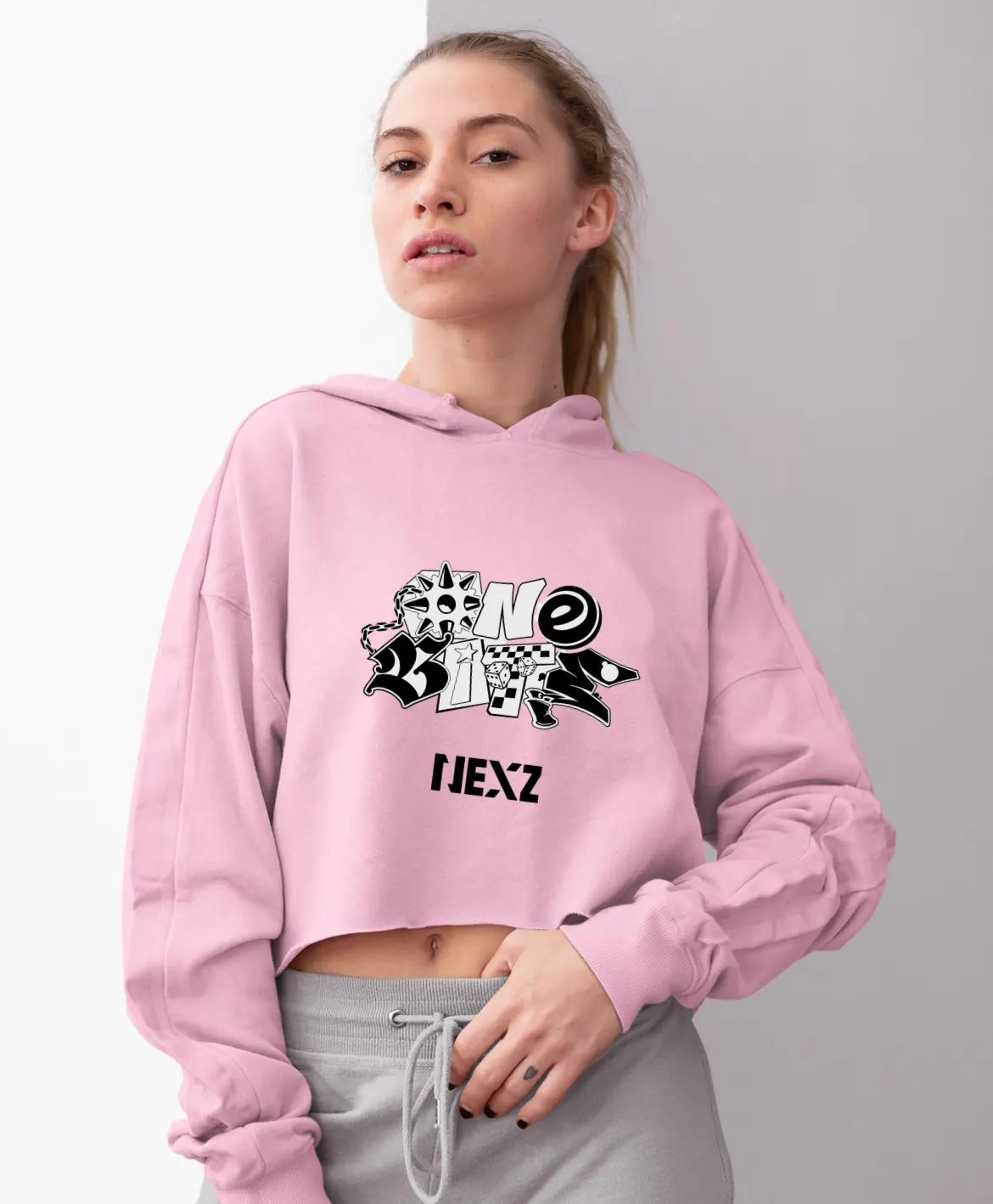 Nexz Hellmate Cropped Hoodie