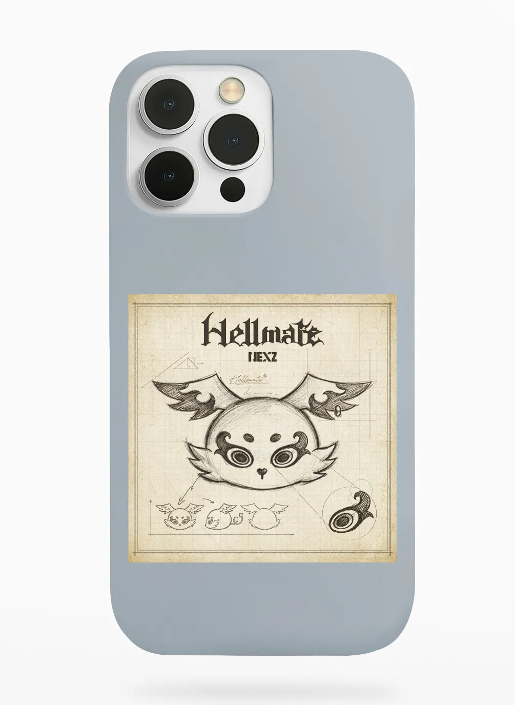 Nexz Hellmate Phone Case - Gray, Apple iPhone 18