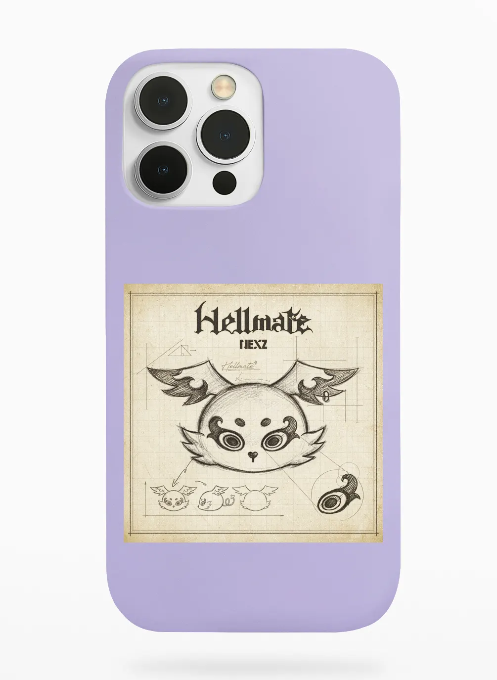 Nexz Hellmate Phone Case - Lavender, Apple iPhone 18