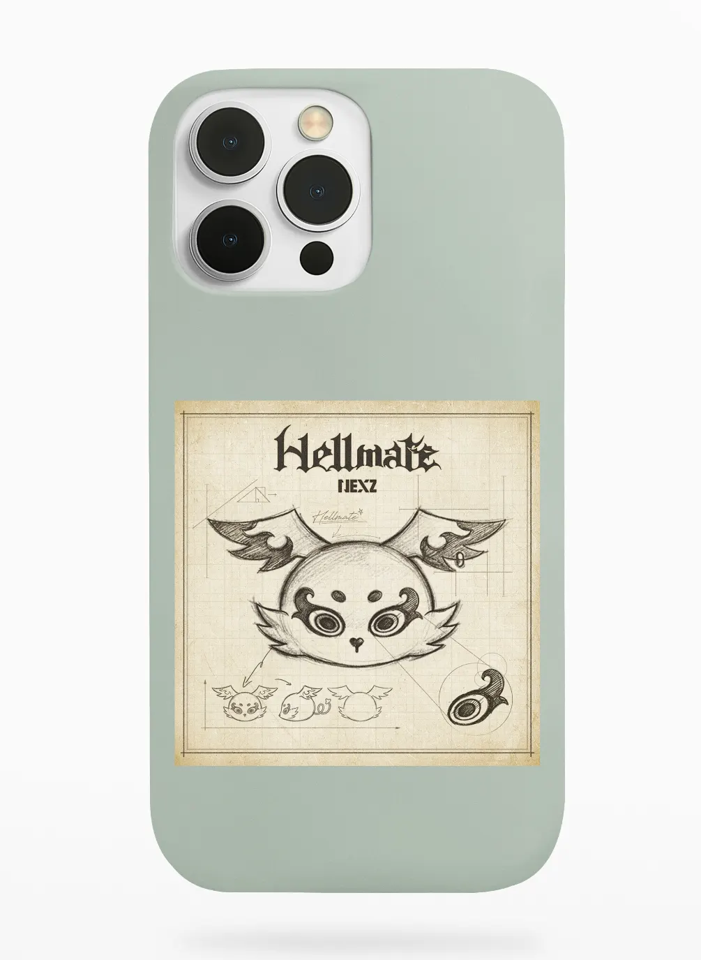 Nexz Hellmate Phone Case - Sage, Apple iPhone 18