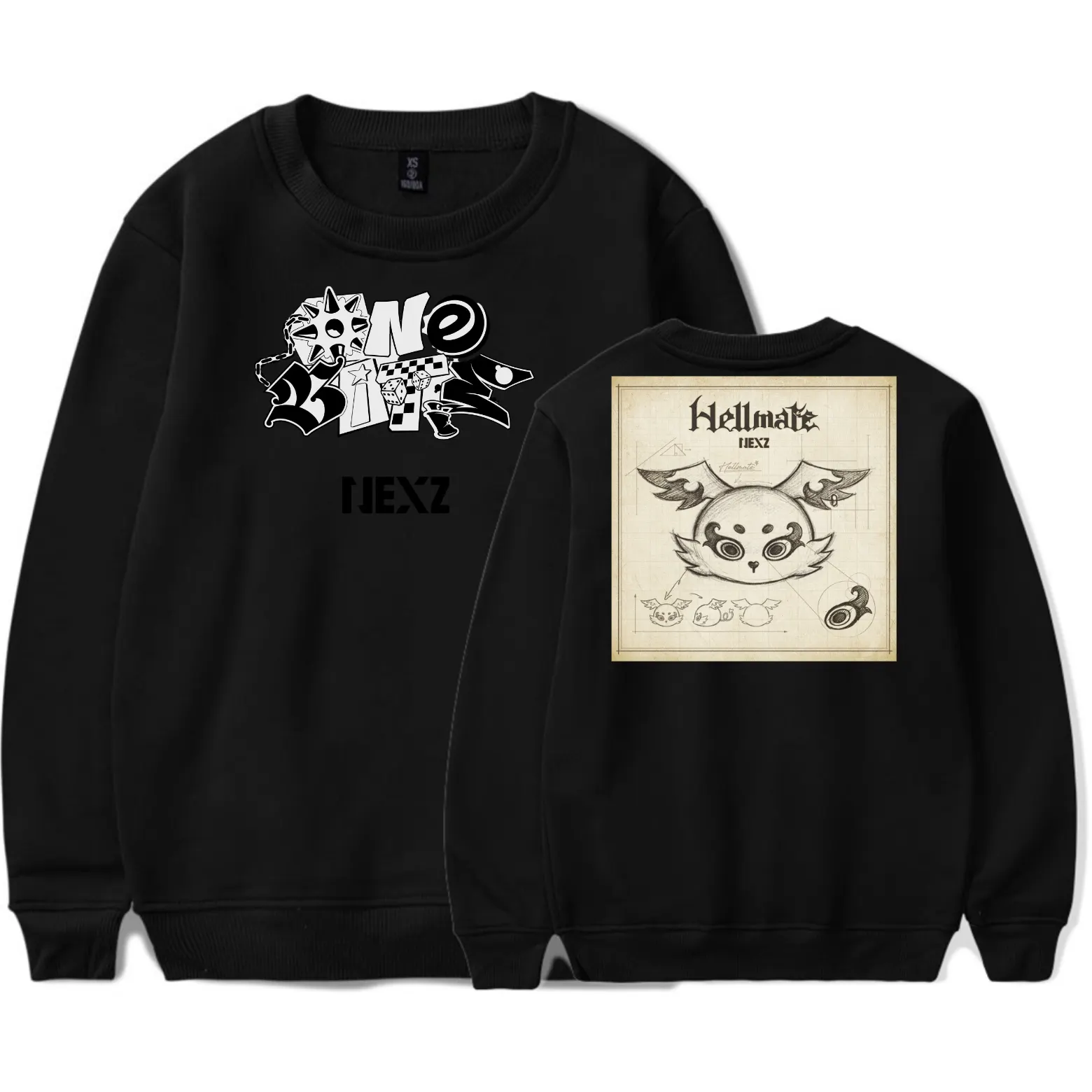Nexz Hellmate Sweatshirt - Black