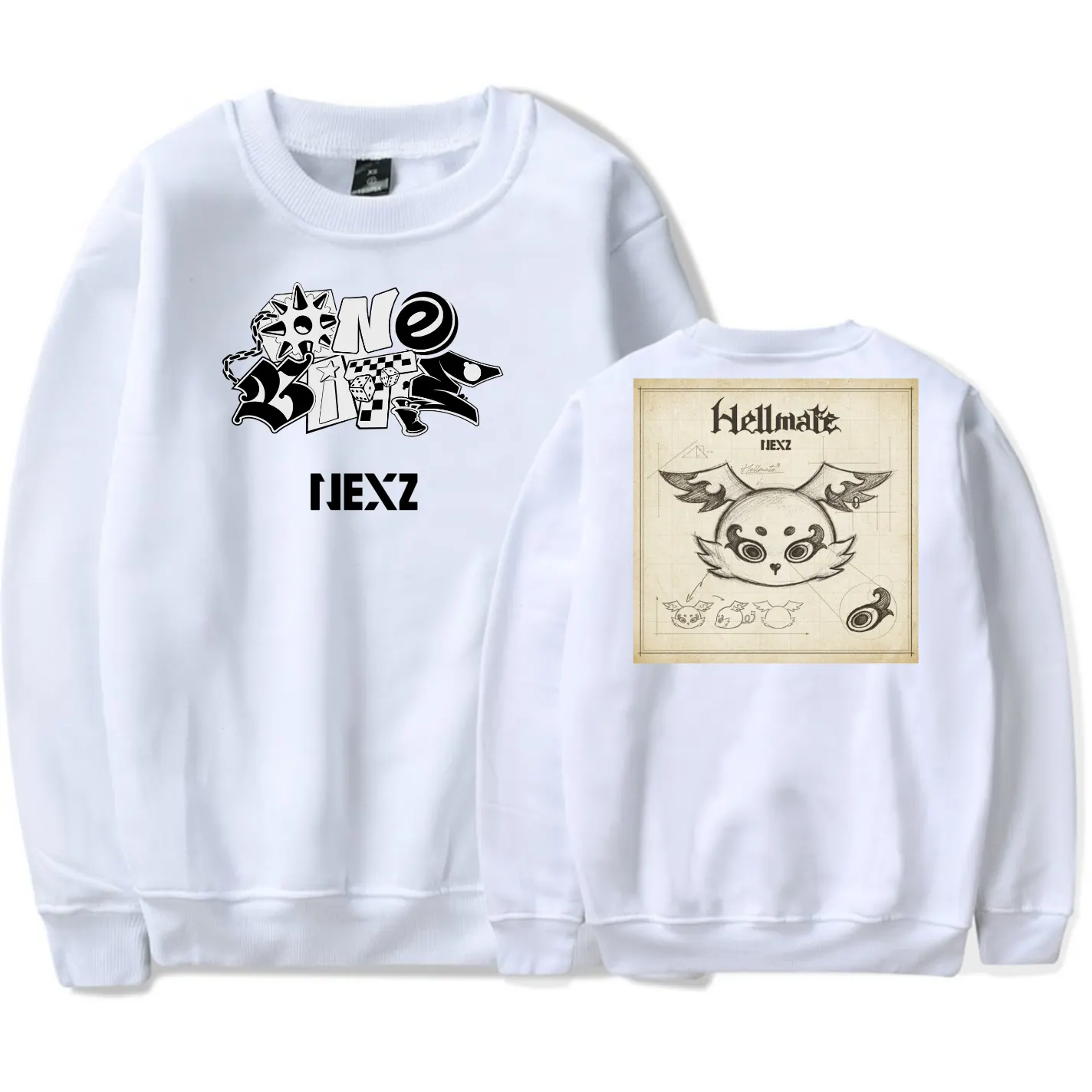 Nexz Hellmate Sweatshirt - White