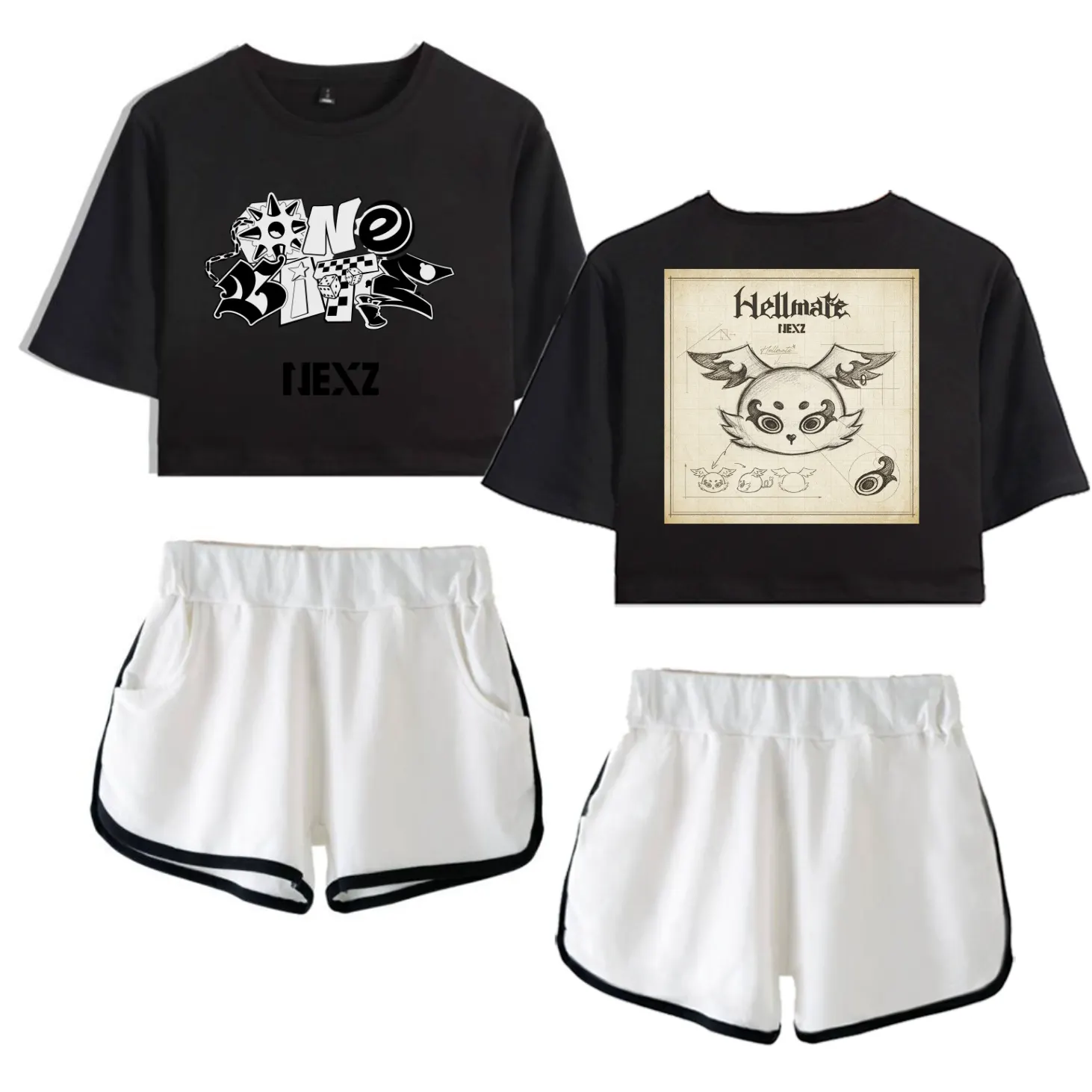 Nexz Hellmate Tracksuit - Black-White
