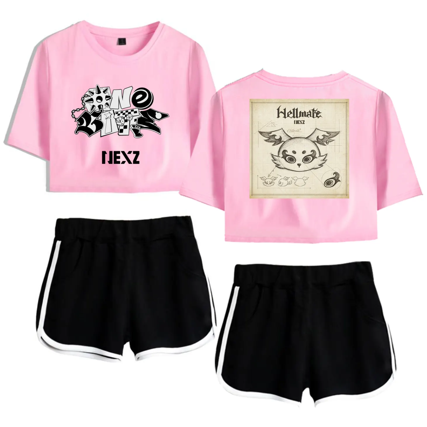 Nexz Hellmate Tracksuit - Pink-Black
