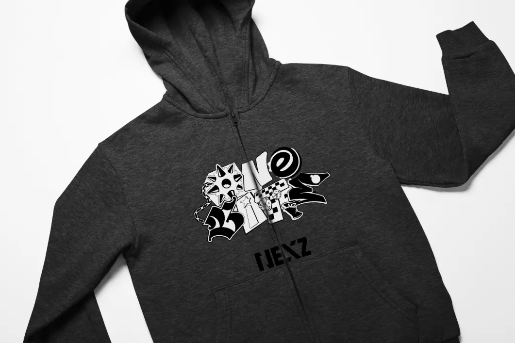 Nexz Hellmate Zip Hoodie - Black