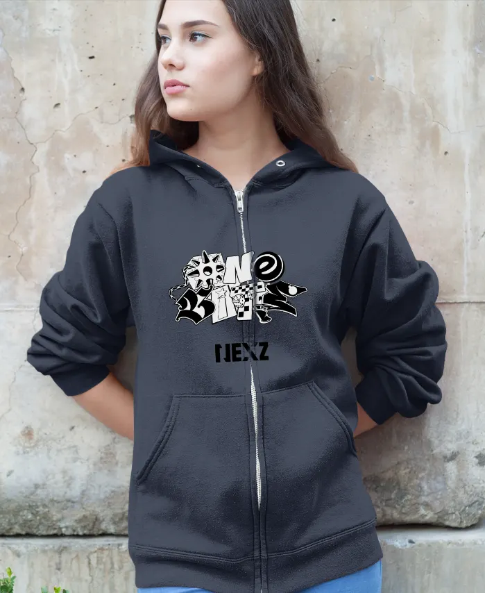 Nexz Hellmate Zip Hoodie - Blue