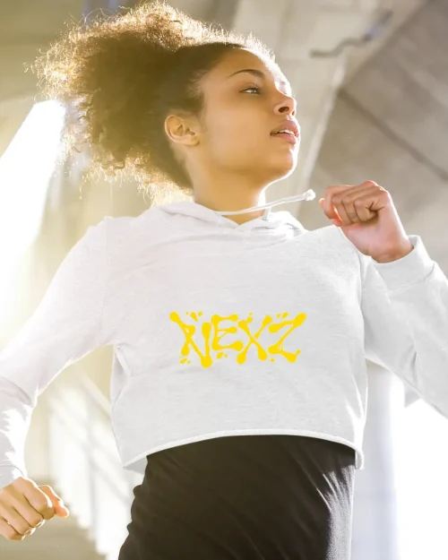 Nexz Mmchk Cropped Hoodie