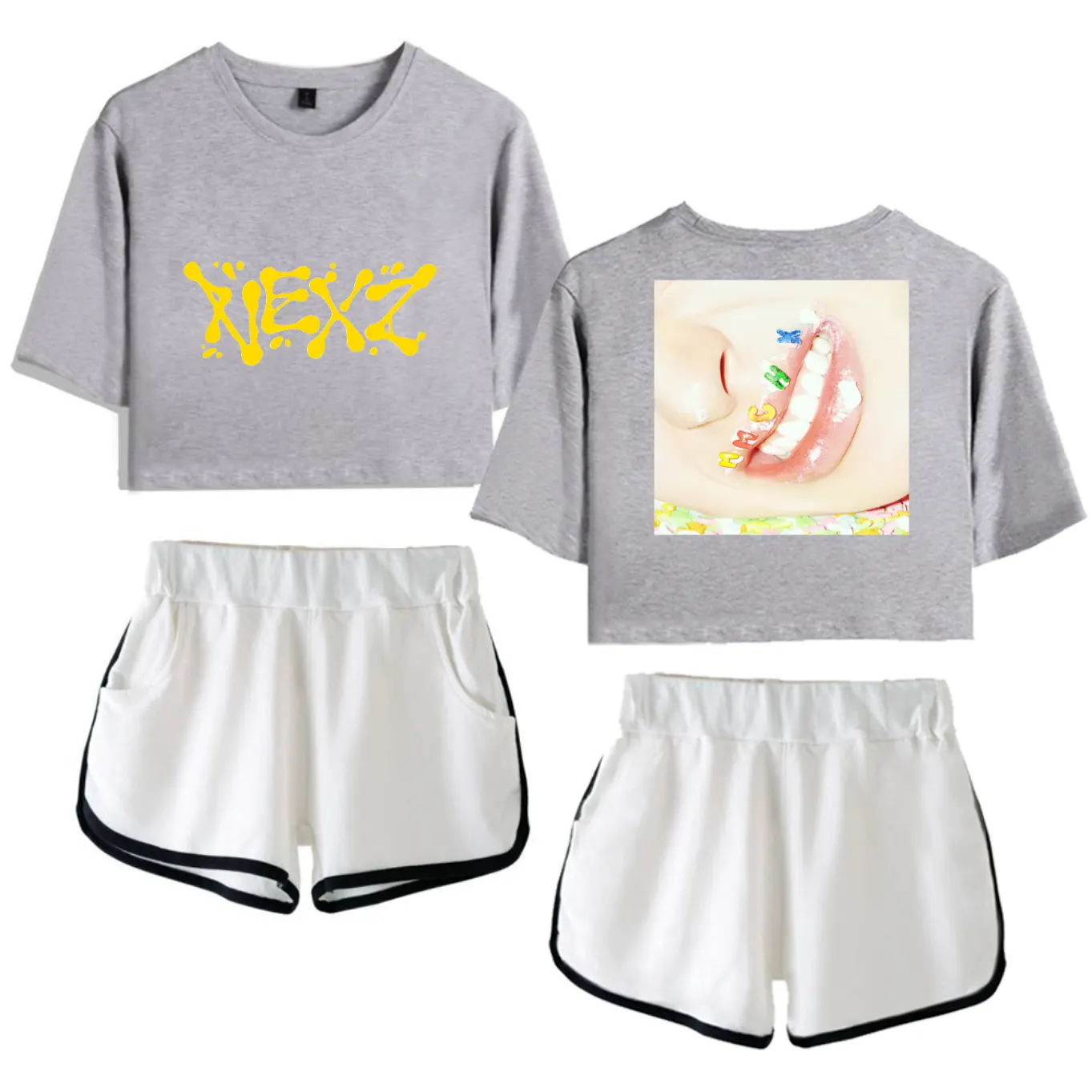Nexz Mmchk Tracksuit - Gray-White