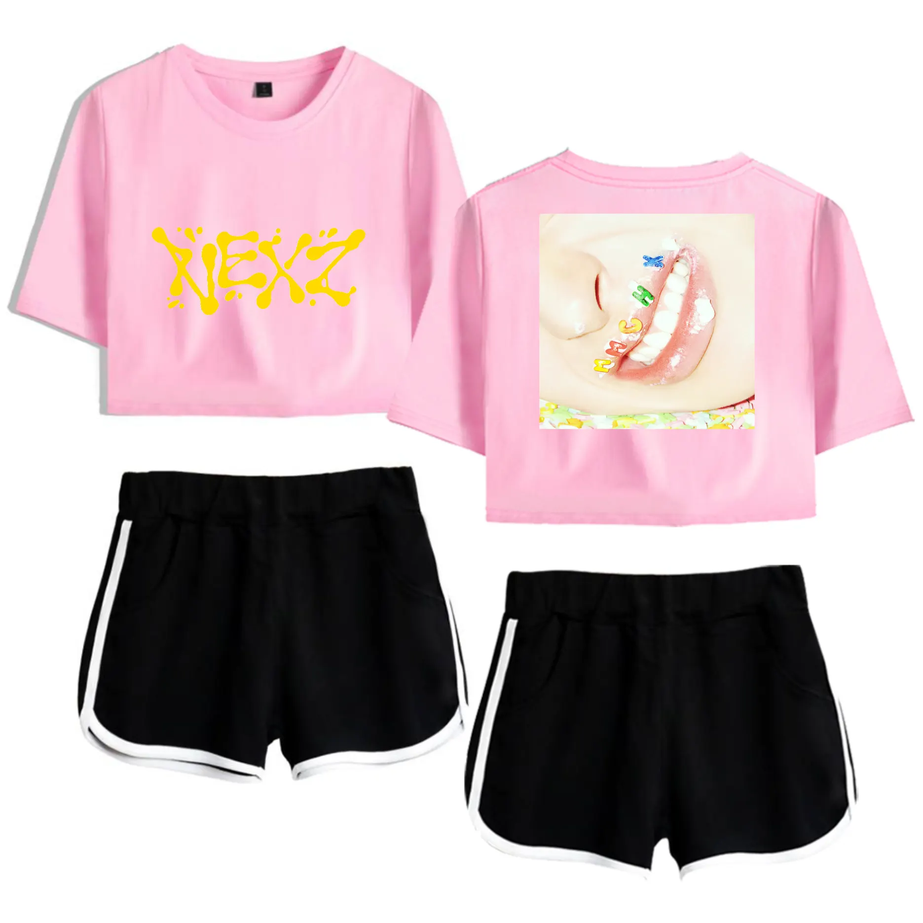 Nexz Mmchk Tracksuit - Pink-Black