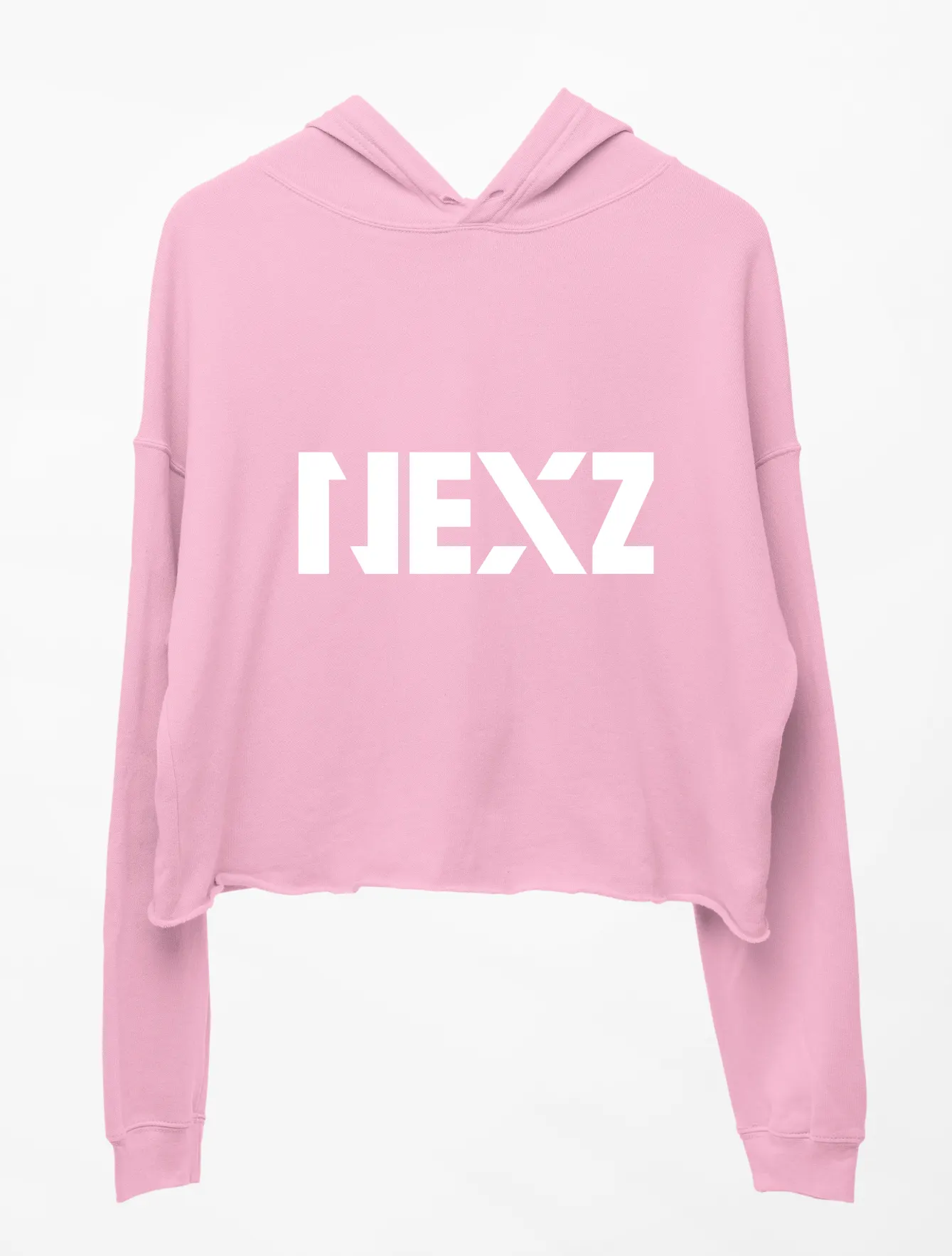 Nexz O-Rly? Cropped Hoodie - Pink