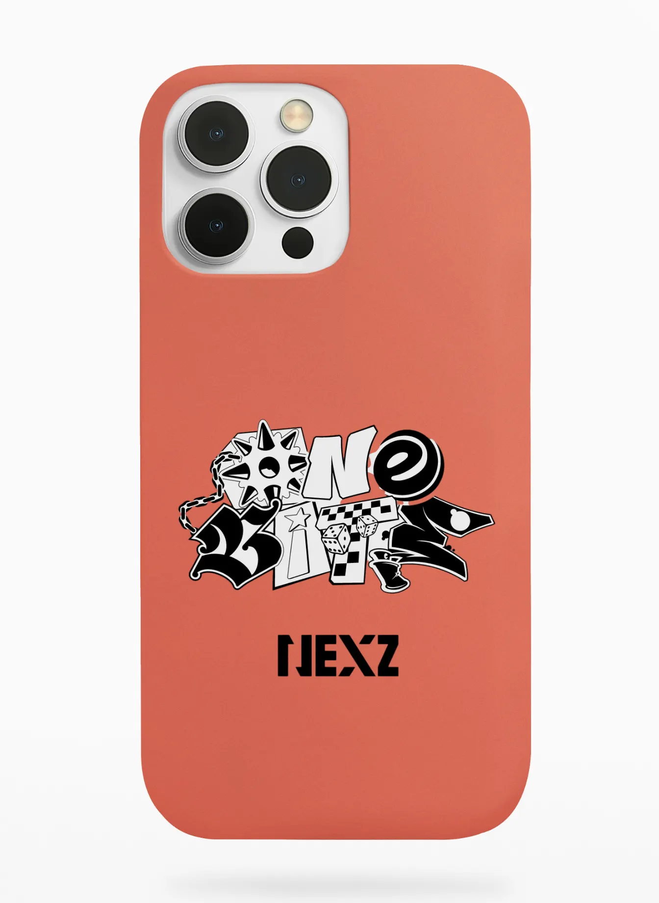 Nexz One Bite Phone Case - Coral, Apple iPhone 18